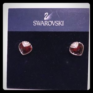 Brand new Swarovski heart shape earrings